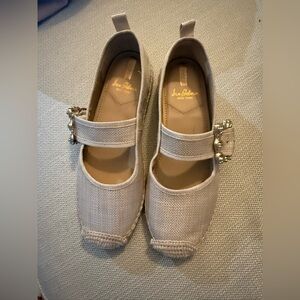 Sam Edelman Beige Espadrille Mary Jane